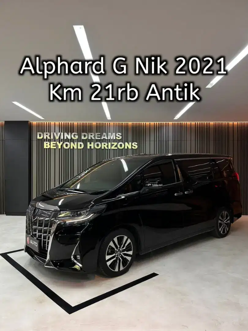 Alphard G TSS ATPM 2021 Hitam B917CKK Km 21rb