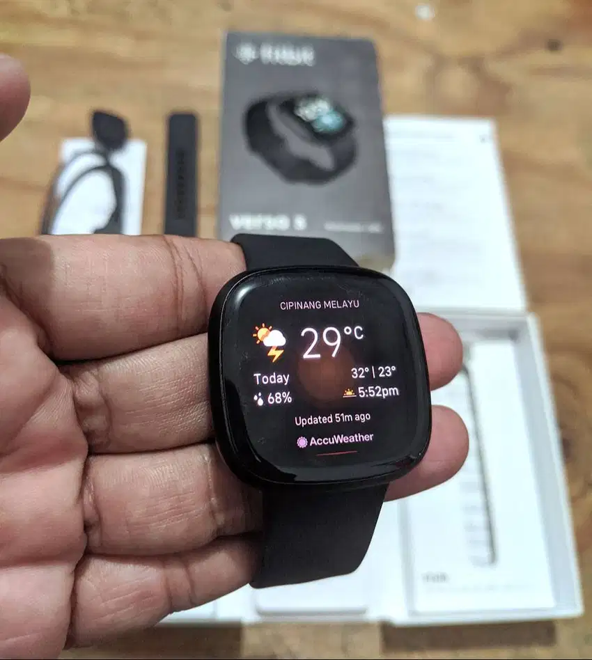 Fitbit Versa 3 Black fullset mulus like NEW