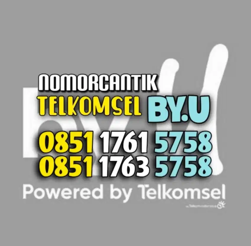 (bisa COD) Nomor Cantik Kartu TELKOMSEL by.U byU Maju Mapan 5758 #6
