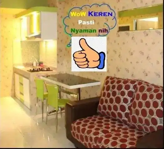 Sewa Bulanan Apartemen Full furnish bagus siap huni di surabaya barat