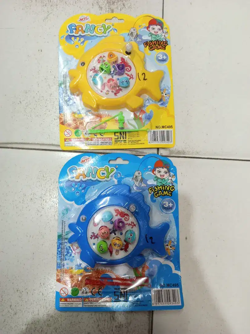 Mainan anak pancing ikan putar