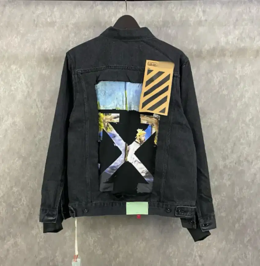 JAKET DENIM OFF WHITE MEN IMPRESSION 99 BRANDED IMPORT