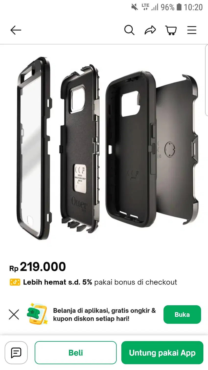 Samsung S6/S6 edge otter box casing
