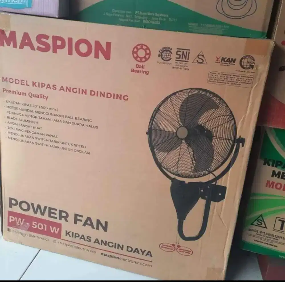 Kipas Angin Maspion Dinding Wall Fan 20 inc PW-501W