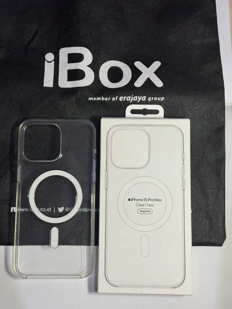 Case Casing iPhone 15 Pro Max ProMax Clear MagSafe Original Apple