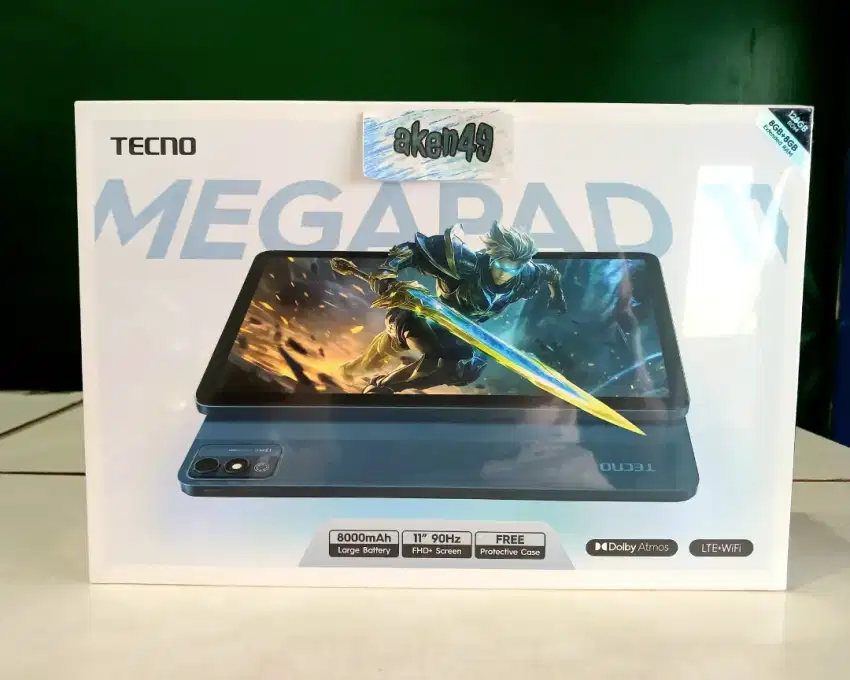 Tecno Megapad 11 Helio G99 8Gb 128Gb Layar 11 FHD 4G Batterh 8000mAh