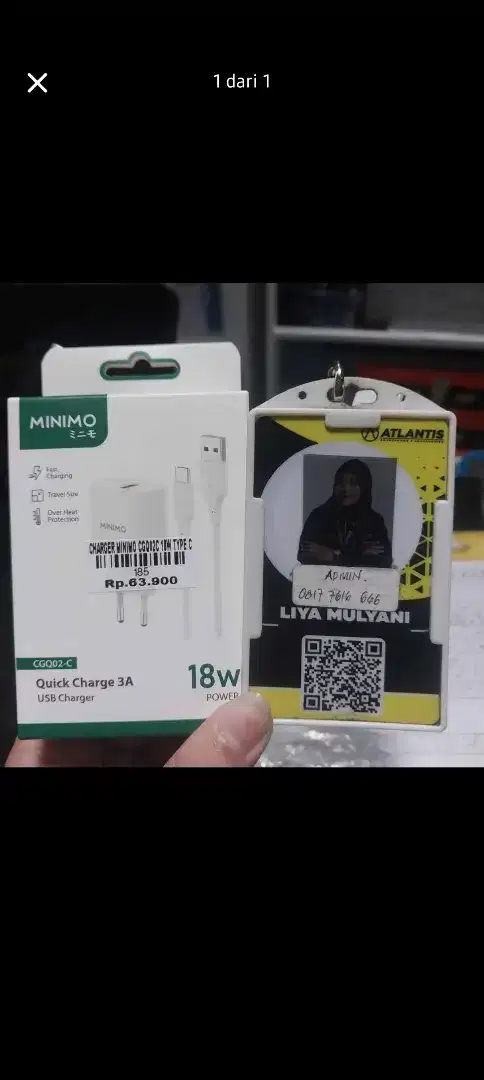 CHARGER MINIMO CGQ02C 18W TYPE-C | ATLANTIS DAHSYAT