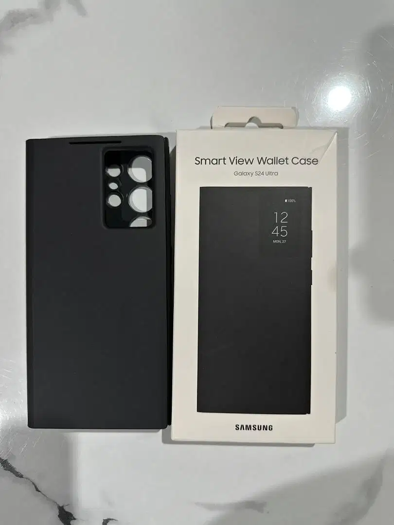 Casing samsung S24 ultra original smart view wallet case