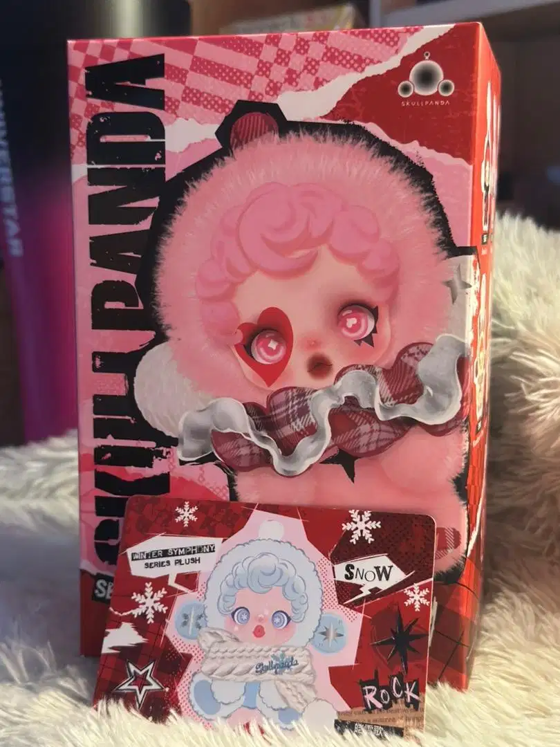 SKULL PANDA PLUSH POPMART ORIGINAL PM INDO (SNOW)