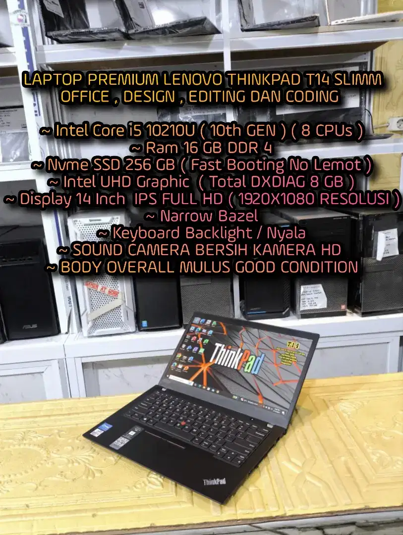 LENOVO THINKPAD T14 INTEL CORE i5 GEN 10