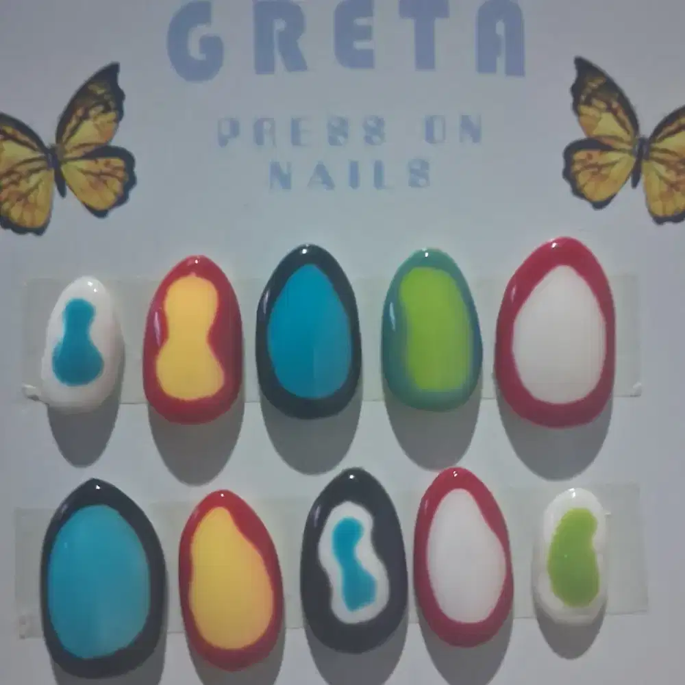 Nail tip include lem n kikir