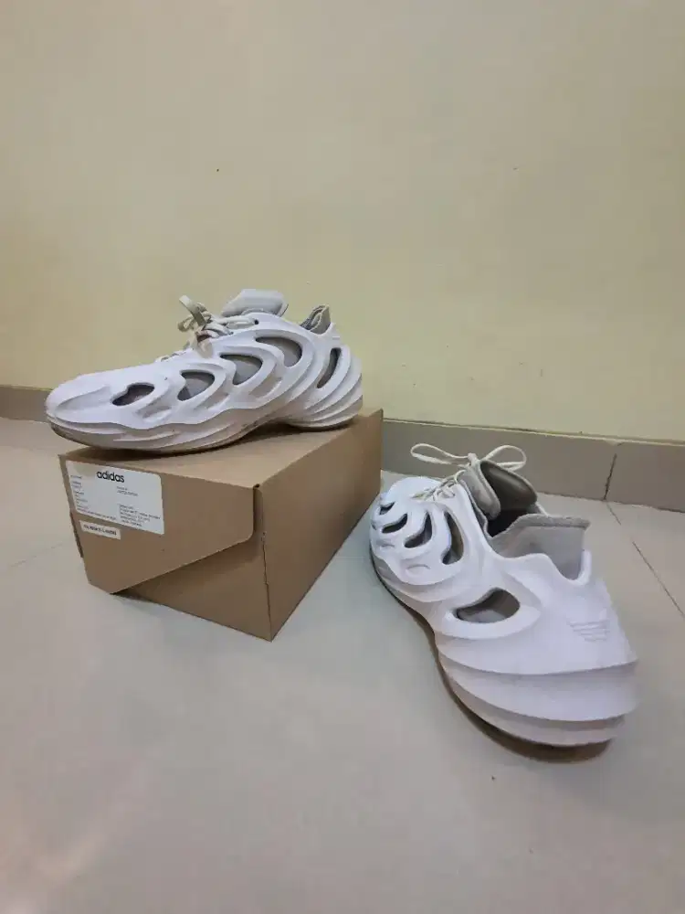 [ORIGINAL] Adidas AdiFoam Q OffWhite/Aluminum Grey Quake, Mens 8 US