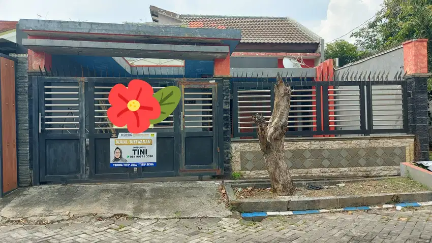 Jual Rumah 2Lt Luas 128m2 di Kahuripan Nirwana Sidoarjo