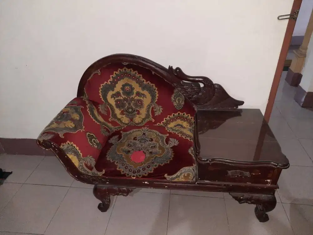 Kursi telepon jati berkualitas