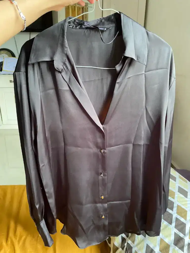 KEMEJA ZARA ORIGINAL WANITA SIZE XS (BARU)