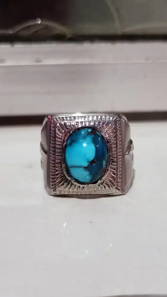 Pirus Mesir Dwi warna indah Ring Monel handmade mewah