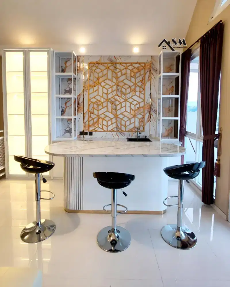 Furniture HPL . Kitchenset , Lemari , Backdrop TV , Meja Belajar DLL