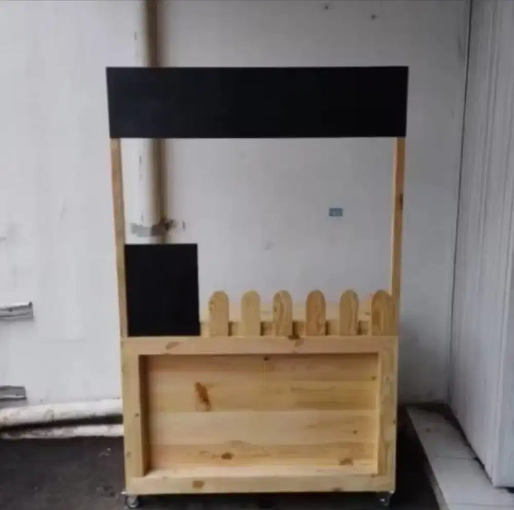 Rombong Kayu, Gerobak Minuman, booth Makanan, Both, Rombong Beroda