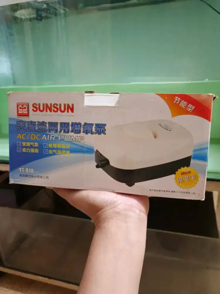 Air Pump AC/DC Sunsu  seri YT-818 dan Lampu Tanning Cosmo CST-142