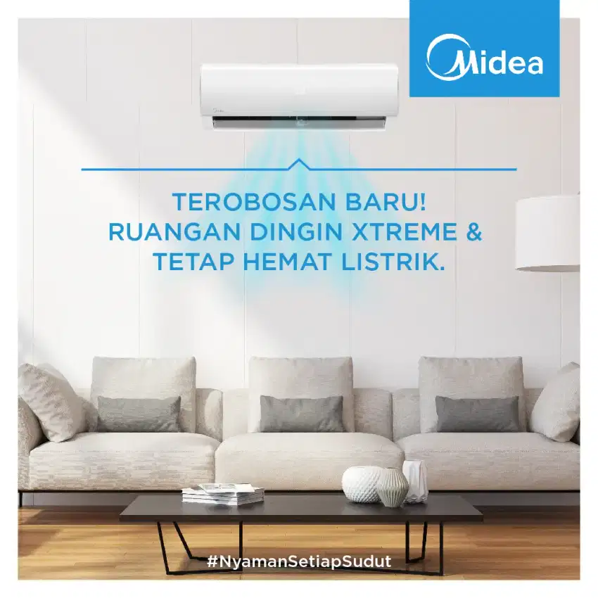 Ac midea 1 pk bergaransi 10 tahun