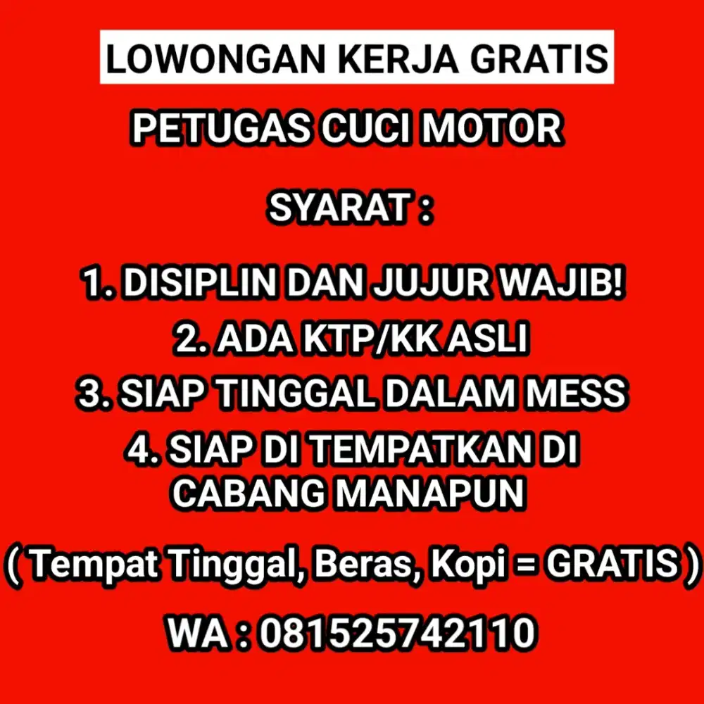 Lowongan Kerja Gratis