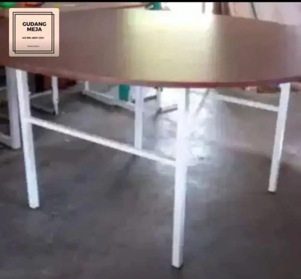 Meja Lipat bulat D120/75 semi permanent