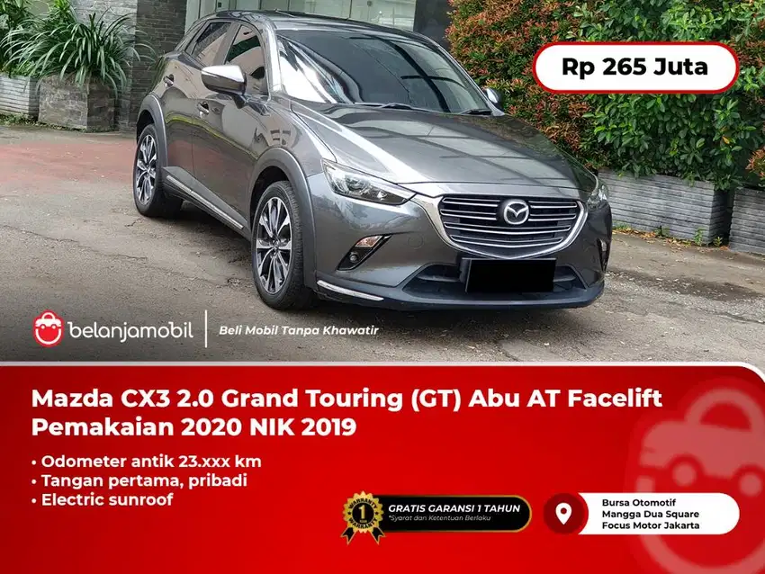 [ LOW KM ] Mazda CX3 CX-3 CX 3 2.0 GT Sunroof Abu AT 2019 2020