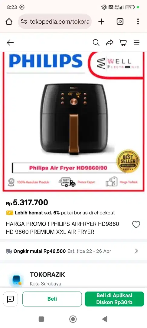 Air Fryer Philips XXL