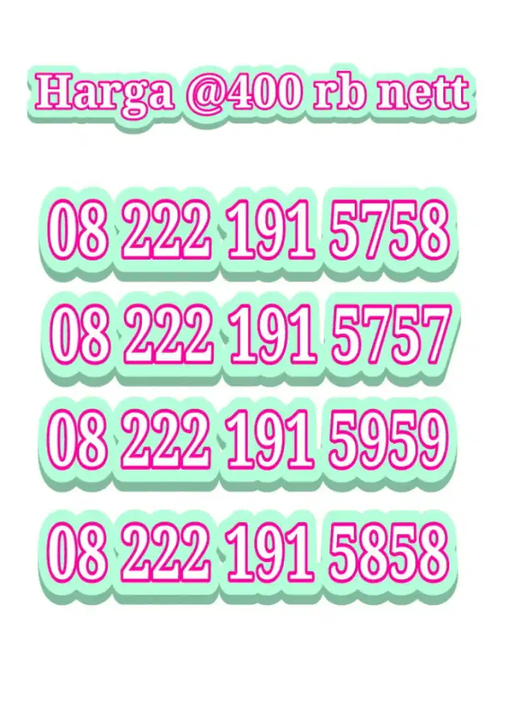 nomor cantik SIMPATI 5757 MAJU MAJU