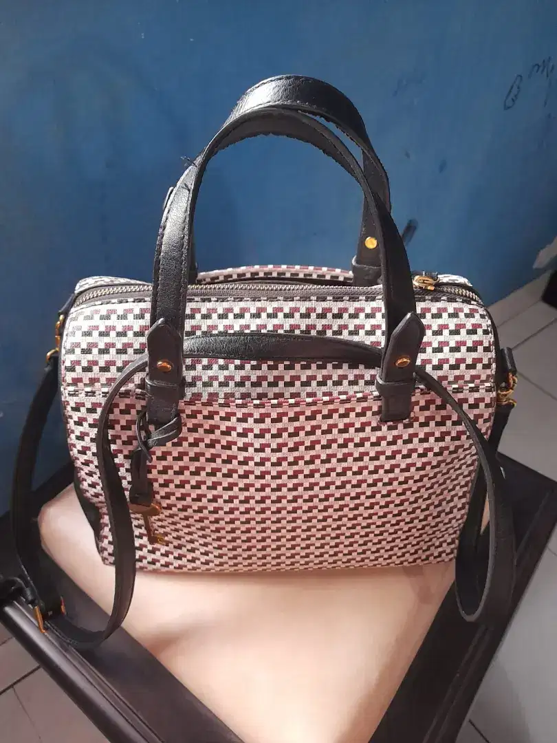 Tas Fossil Original (Rachel Satchel Brown Cream)