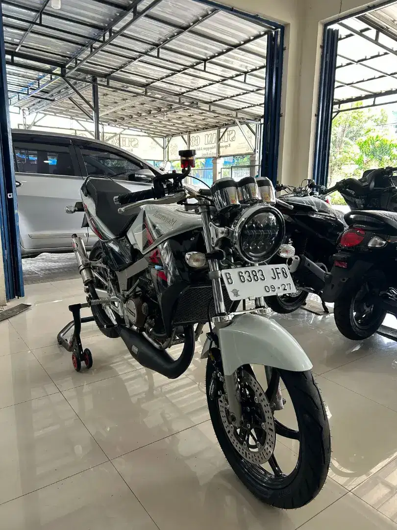 KAWASAKI NINJA R ALBINO UP SS 2014 FULL SPEK SUNMORY PART HEDON TRAWAT