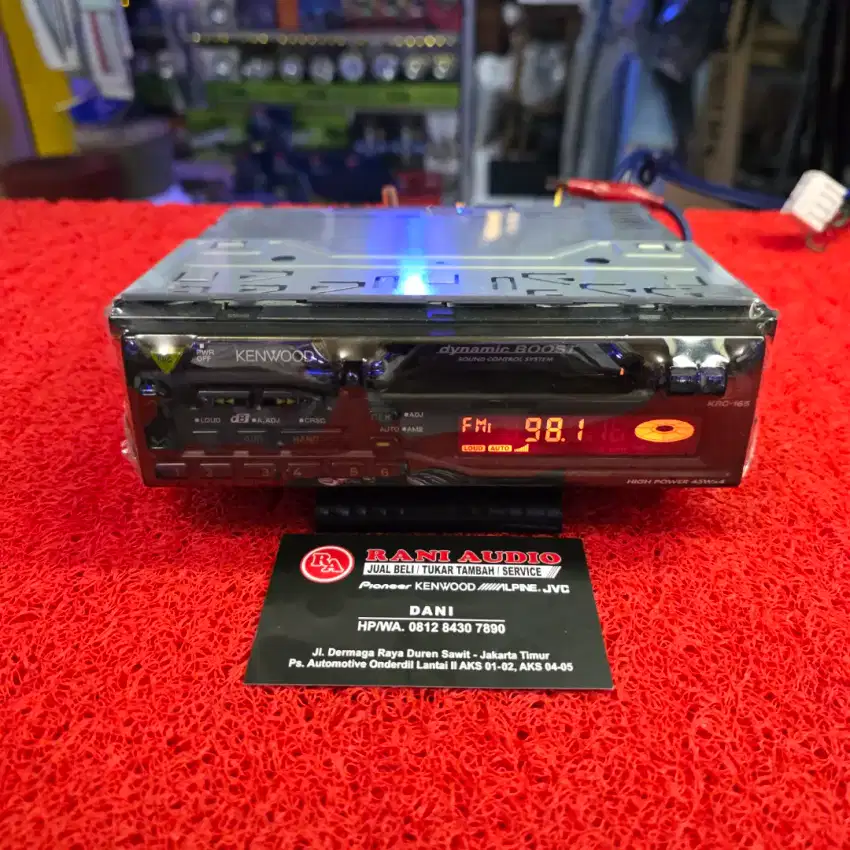 Head Unit Single Din KENWOOD KRC-165 Kaset Radio FM AM ex ISUZU PANTHE