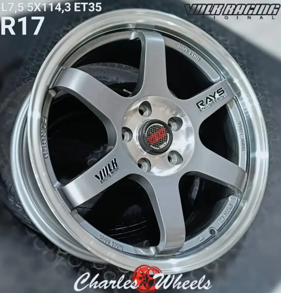 Jual velg te37 r17 5x114,3 innova hrv crv ertiga accord dll