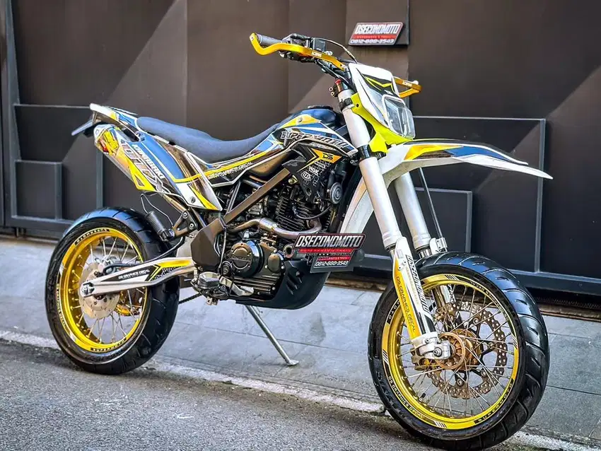 KLX D TRACKER 150 FULL MODIF SUPERMOTO USD REAL JUMP