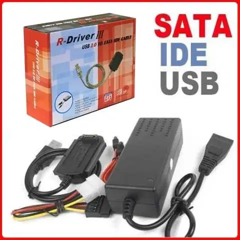 Converter Kabel USB 2.0 To IDE + SATA Adapter R DRIVER III