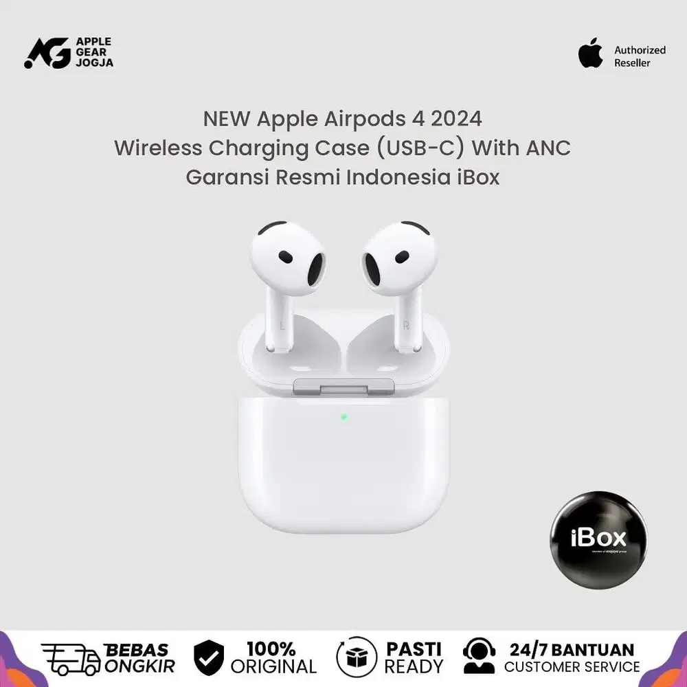 (iBox) Apple AirPods Gen 4 2024 Charging Case USB-C Garansi Indonesia