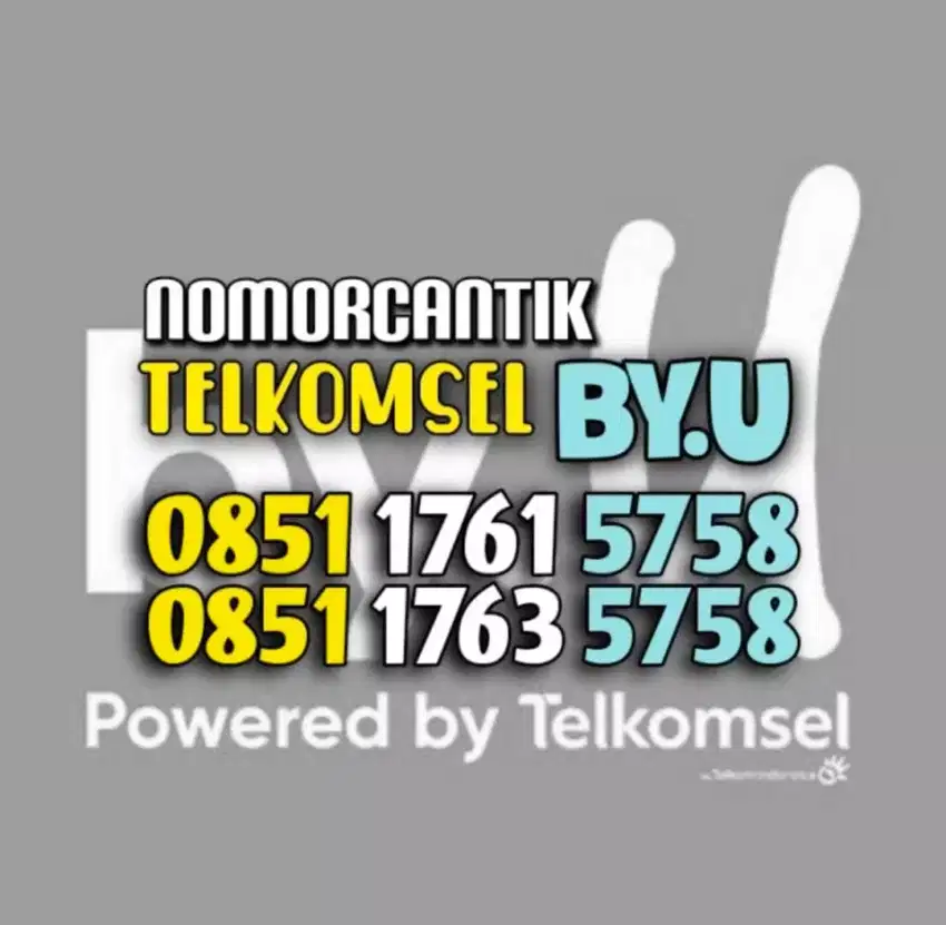 (bisa COD) Nomor Cantik Kartu TELKOMSEL by.U byU 5758 #6