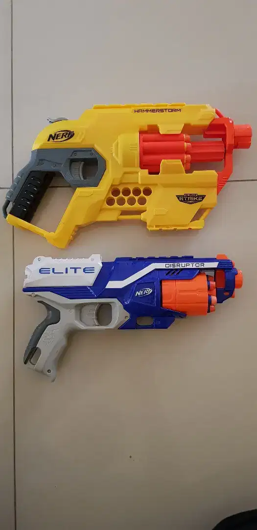 Nerf Hammerstorm Alpha Strike (like new) & Nerf Disruptor Elite
