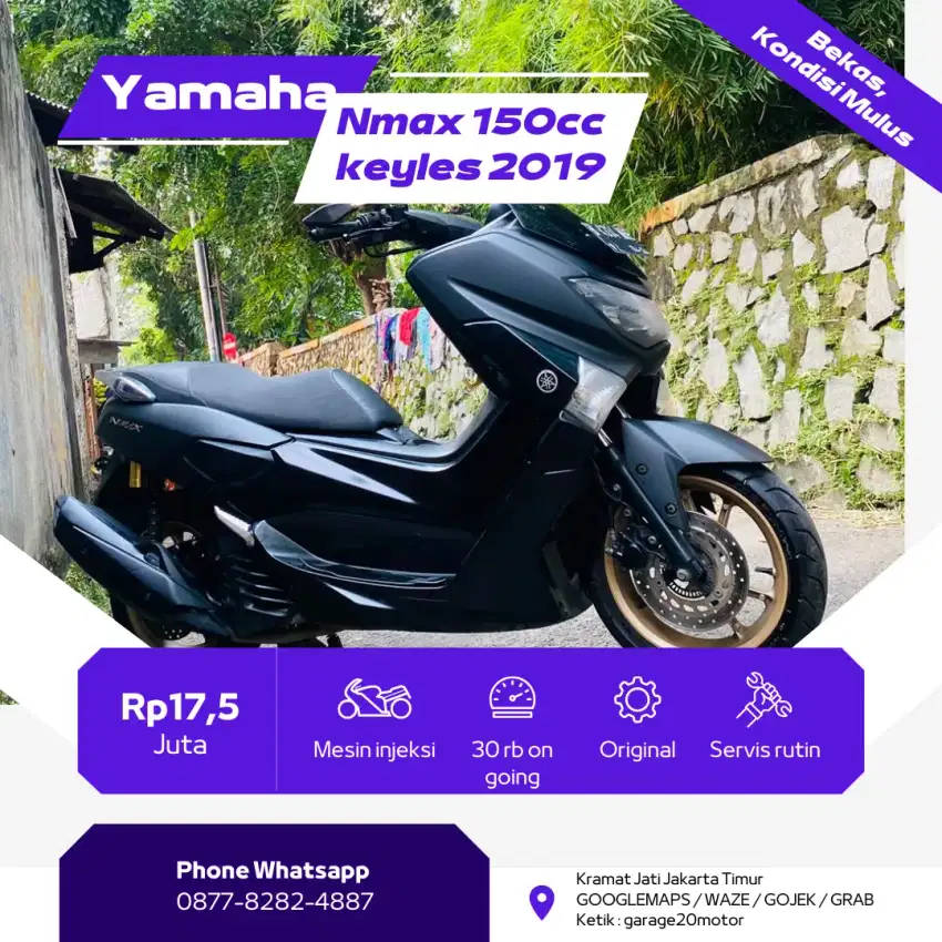 Yamaha Nmax 155cc Non Abs Fi Tahun 2019