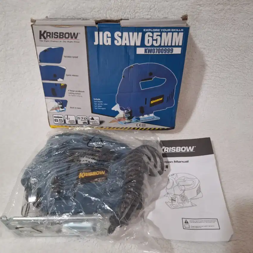 NEW KRISBOW Mesin Gergaji Jigsaw Elektrik

65 Mm 570 Watt