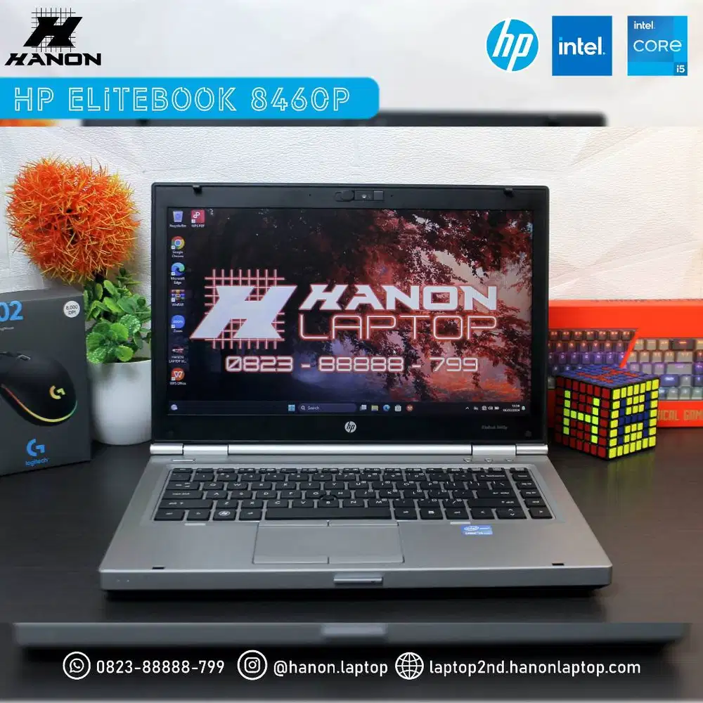 Laptop HP Ram 16GB Core i5  Mulus Body Metal Siap Pakai Windows 11