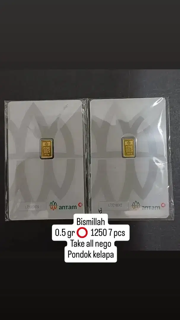 Emas Antam 0.5 gr RM