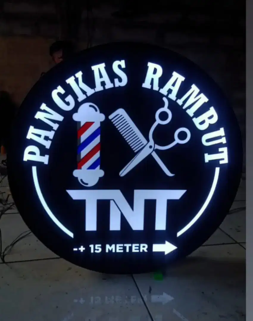 Neon box, huruf timbul acrylik display