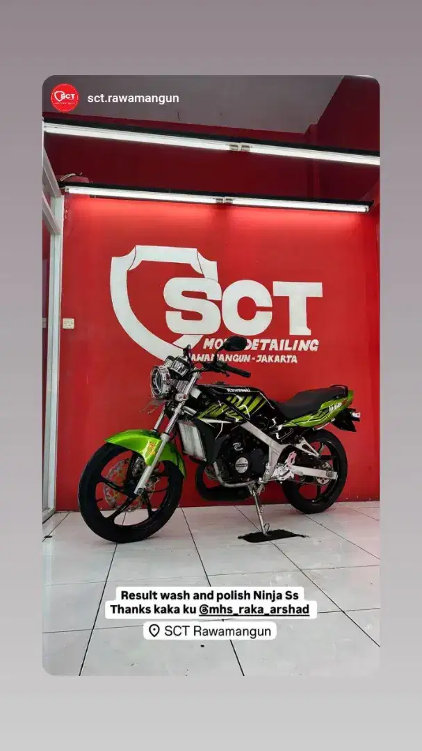 Jual motor ninja R 2015 registrasi 2017