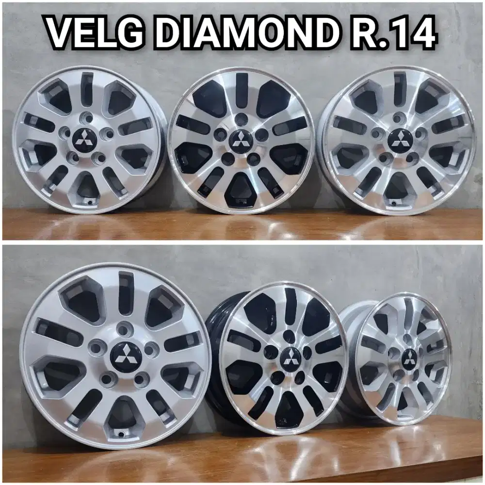 1OO% BARU!? VELG DIAMOND R.14 KUDA L300 NEW CARRY GRANMAX