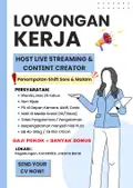 DICARI HOST LIVE STREAMING FASHION WANITA