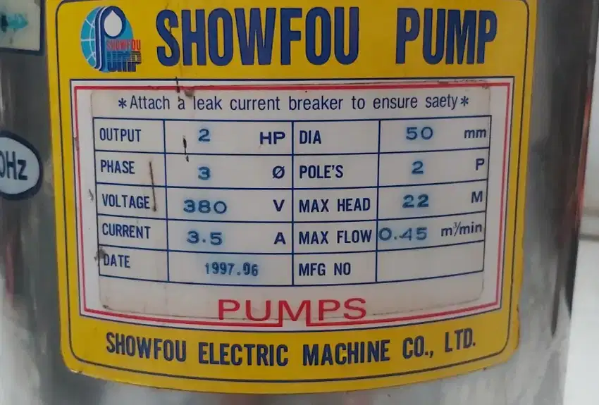 Pompa Submersible merk HCP