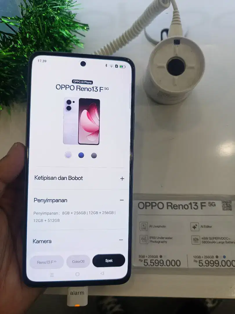 Kredit Oppo Reno 13f 5G Ram 8GB Rom 256GB tanpa DP