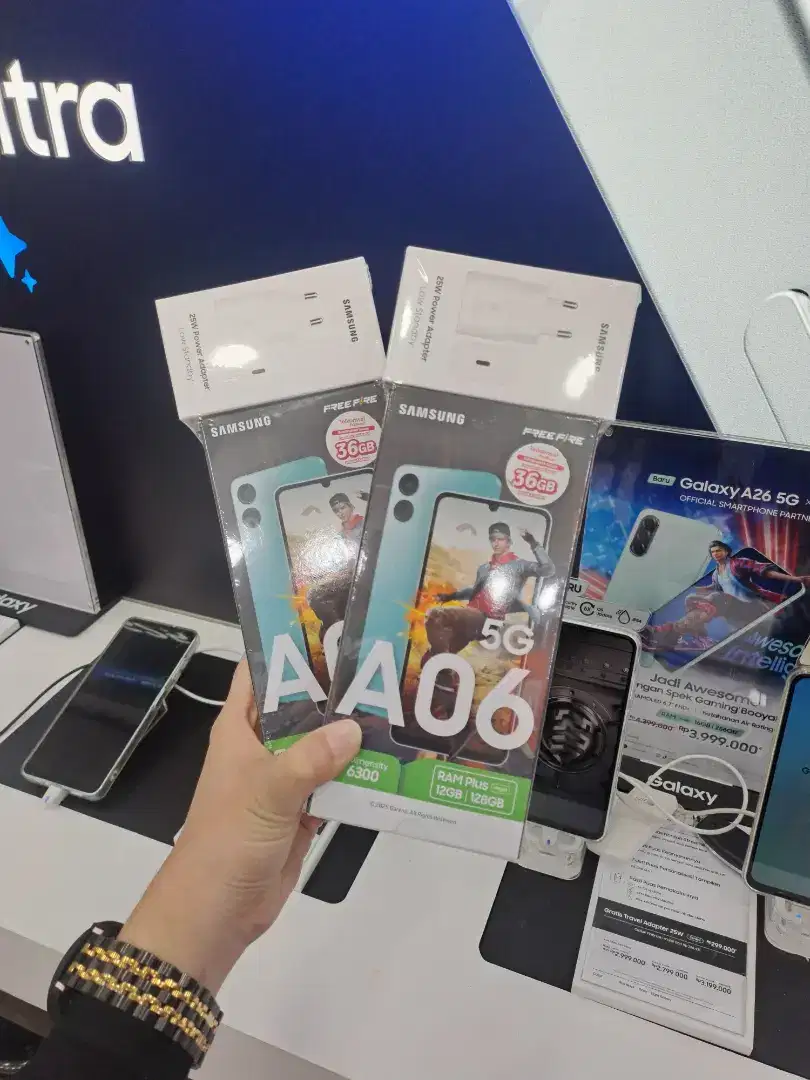 SAMSUNG GALAXY A06 5G RAM UP TO 12GB/128 GARANSI 1 TAHUN NEW