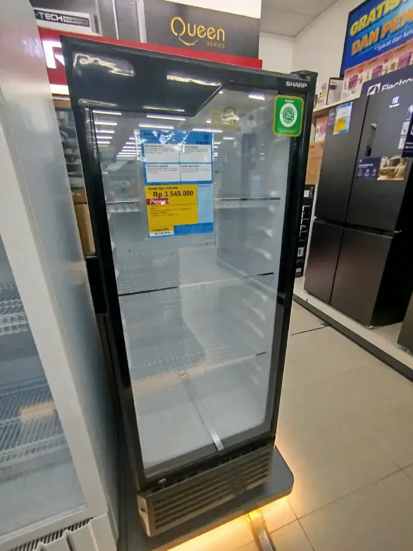 PROMO SHOWCASE SHARP 200L BISA CICILAN TANPA DP BUNGA 0%